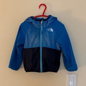 The North Face Blue and navy reversible Kids' Hooded fleece lined Jacket